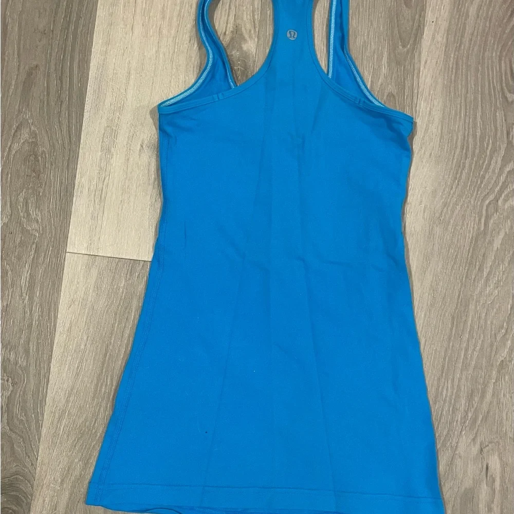 Blue Racerback Tank Top - Picture 2 of 2